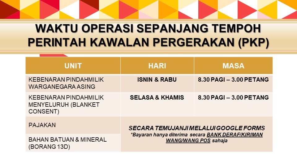 Portal Rasmi Pejabat Tanah Dan Galian Selangor